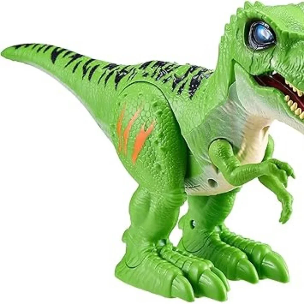 Robo Alive Attacking Green T-Rex Battery-Powered Dinosaur